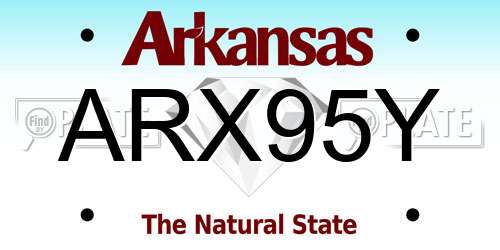 ARX95Y Arkansas License Plate
