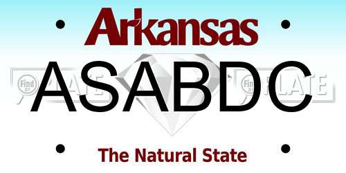 ASABDC Arkansas License Plate