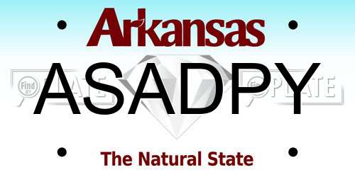 ASADPY Arkansas License Plate
