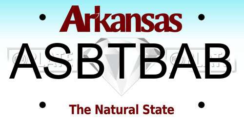 ASBTBAB Arkansas License Plate