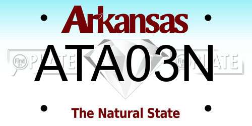 ATA03N Arkansas License Plate