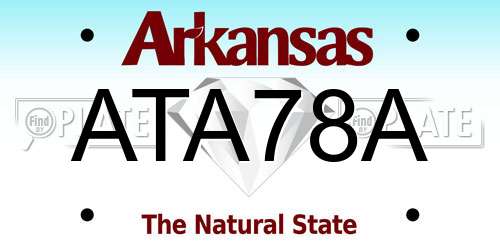 ATA78A Arkansas License Plate