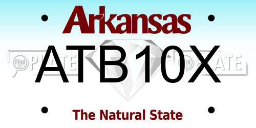 ATB10X Arkansas License Plate