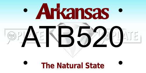 ATB520 Arkansas License Plate