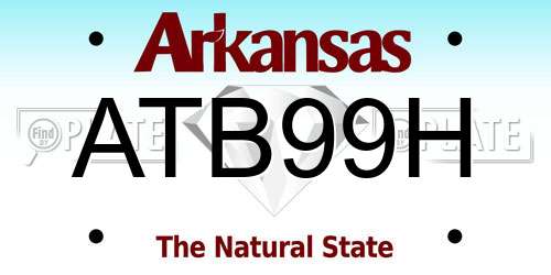 ATB99H Arkansas License Plate