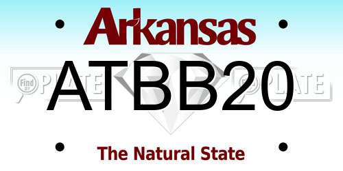 ATBB20 Arkansas License Plate