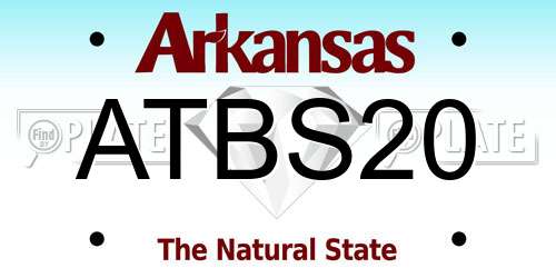 ATBS20 Arkansas License Plate