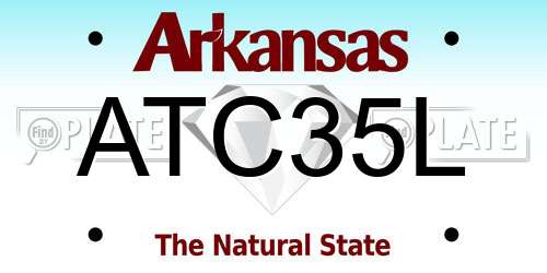 ATC35L Arkansas License Plate