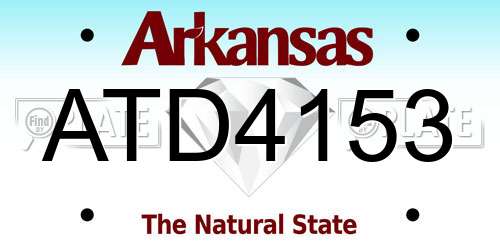 ATD4153 Arkansas License Plate