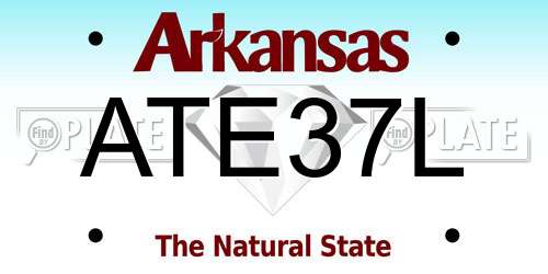 ATE37L Arkansas License Plate