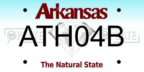 ATH04B Arkansas License Plate