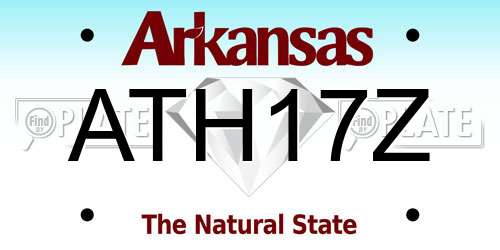 ATH17Z Arkansas License Plate