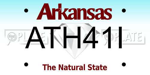 ATH41I Arkansas License Plate