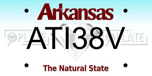 ATI38V Arkansas License Plate