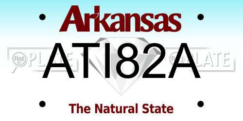 ATI82A Arkansas License Plate