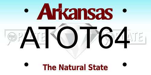 ATOT64 Arkansas License Plate