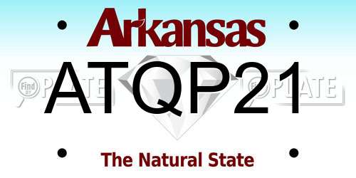 ATQP21 Arkansas License Plate