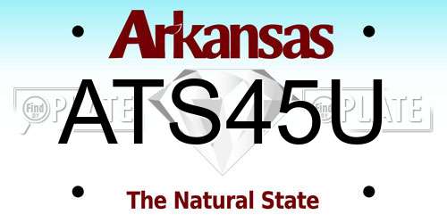ATS45U Arkansas License Plate