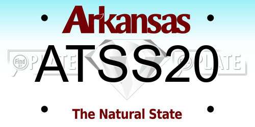 ATSS20 Arkansas License Plate