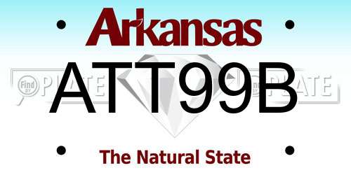 ATT99B Arkansas License Plate