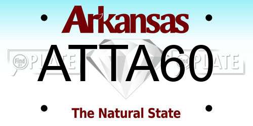 ATTA60 Arkansas License Plate