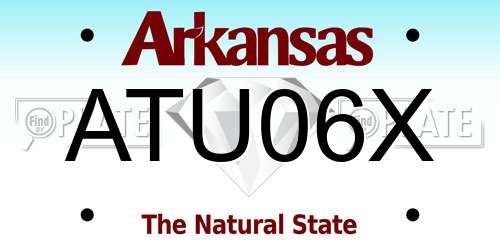 ATU06X Arkansas License Plate