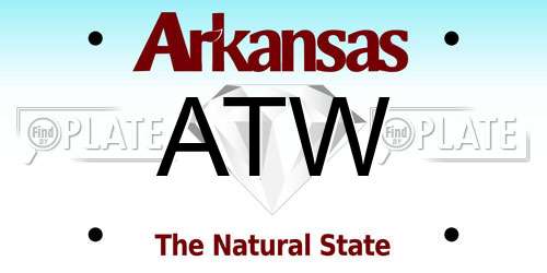 ATW Arkansas License Plate