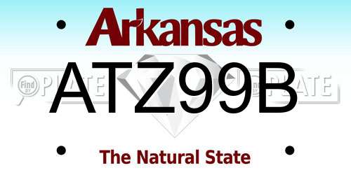 ATZ99B Arkansas License Plate