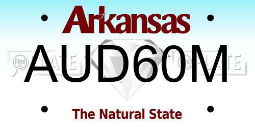 AUD60M Arkansas License Plate