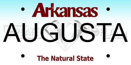 AUGUSTA Arkansas License Plate