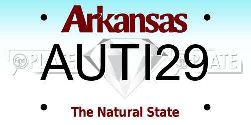AUTI29 Arkansas License Plate