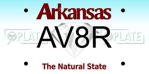 AV8R Arkansas License Plate