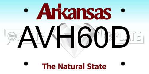 AVH60D Arkansas License Plate