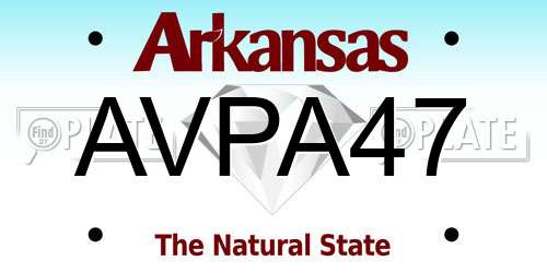 AVPA47 Arkansas License Plate
