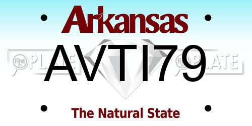 AVTI79 Arkansas License Plate