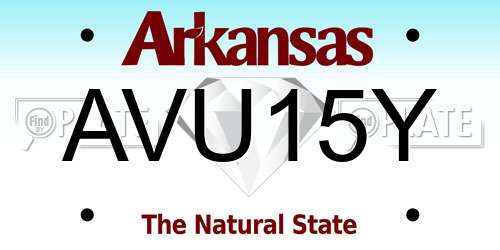 AVU15Y Arkansas License Plate