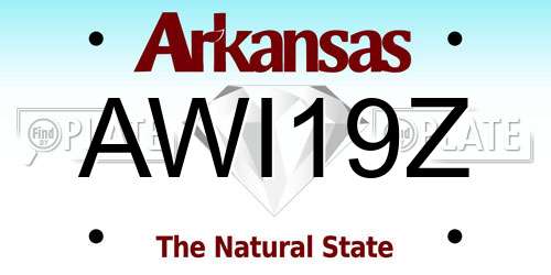 AWI19Z Arkansas License Plate