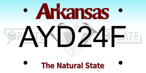AYD24F Arkansas License Plate