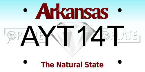 AYT14T Arkansas License Plate