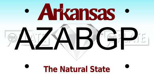AZABGP Arkansas License Plate