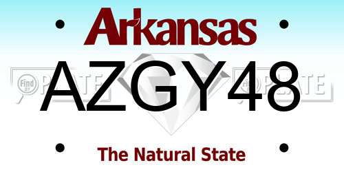 AZGY48 Arkansas License Plate
