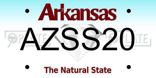 AZSS20 Arkansas License Plate