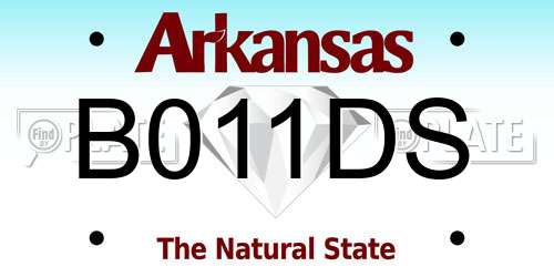 B011DS Arkansas License Plate
