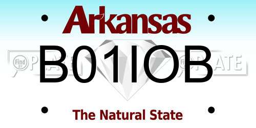 B01IOB Arkansas License Plate