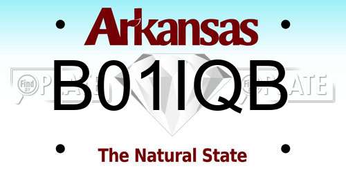 B01IQB Arkansas License Plate