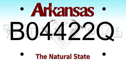 B04422Q Arkansas License Plate