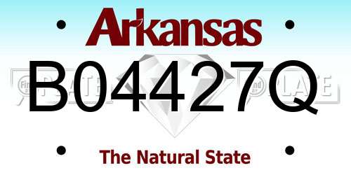 B04427Q Arkansas License Plate