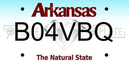 B04VBQ Arkansas License Plate