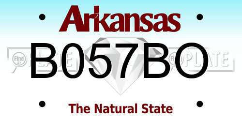 B057BO Arkansas License Plate