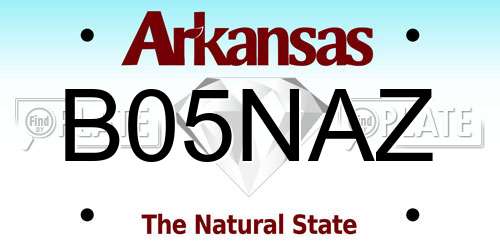 B05NAZ Arkansas License Plate